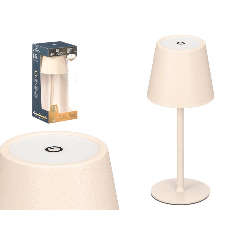 METAL LED TABLE LAMP LED USB EARTH TONE