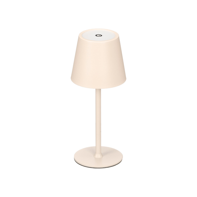 LAMPARA MIDNIGHT METAL LED SOBREMESA USB BEIGE