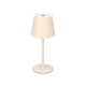 LAMPADA DA TAVOLO LED METALLO USB BEIGE