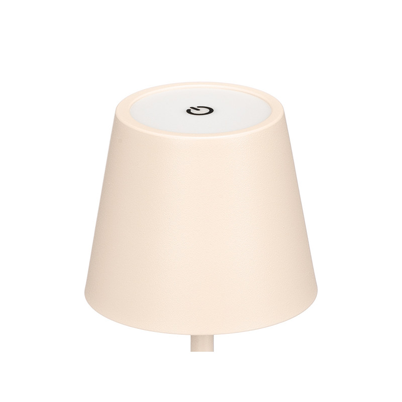 LAMPARA MIDNIGHT METAL LED SOBREMESA USB BEIGE