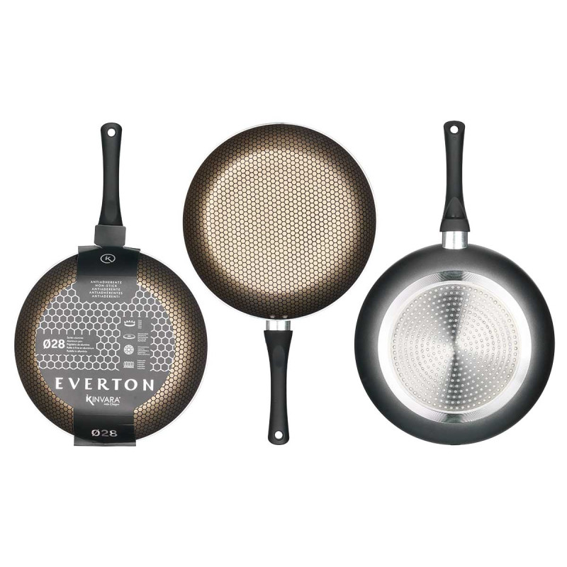 NON-STICK INDUCTION FRYING HONEYCOMB PANEL 28 CM