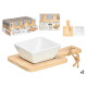 SET 2 BOWL TRAY APPETIZER SQARE