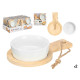 SET 2 BOWL TRAY APPETIZER ROUND