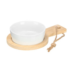 SET 2 BOLS APÉRITIFS RONDS AVEC SUPPORT