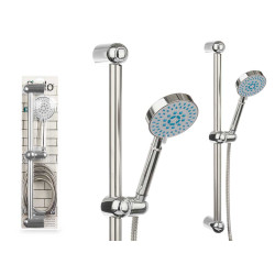 SOPORTE DUCHA GRANDE MANGUERA 2 M BASE GRIS