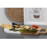 WOOD AND WHITE MARBLE CUTTING BOARD WITH HANDLE