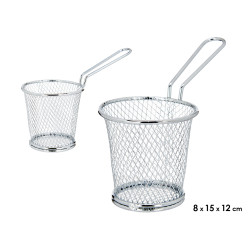 ROUND APPETIZER HOLDER CHROME PLATED W HANDLE