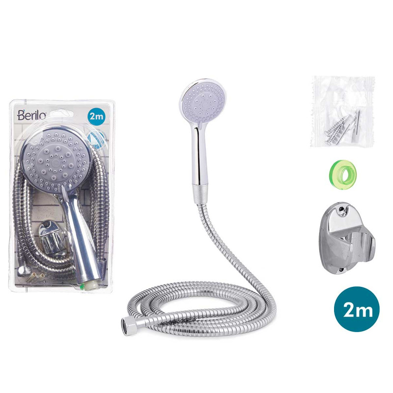 TELEFONO DUCHA MANGUERA 2 M REG BASE GRIS
