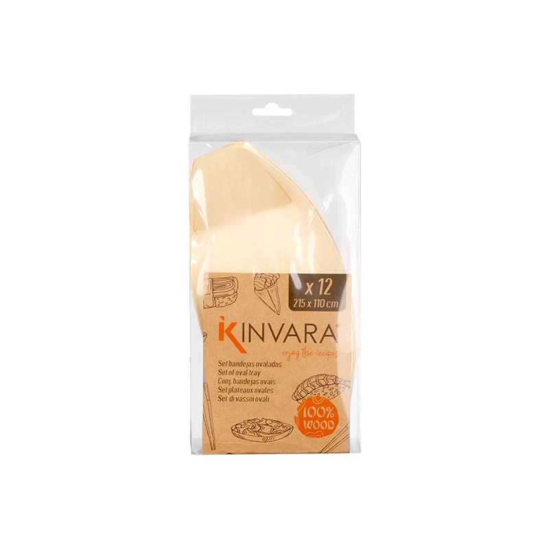 ENSEMBLE  12 PLATEAUX OVALE  BOIS MOYEN
