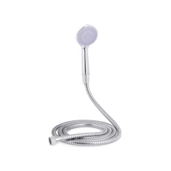 SHOWER HEAD AND HOSE 2M W/REG GREY BASE