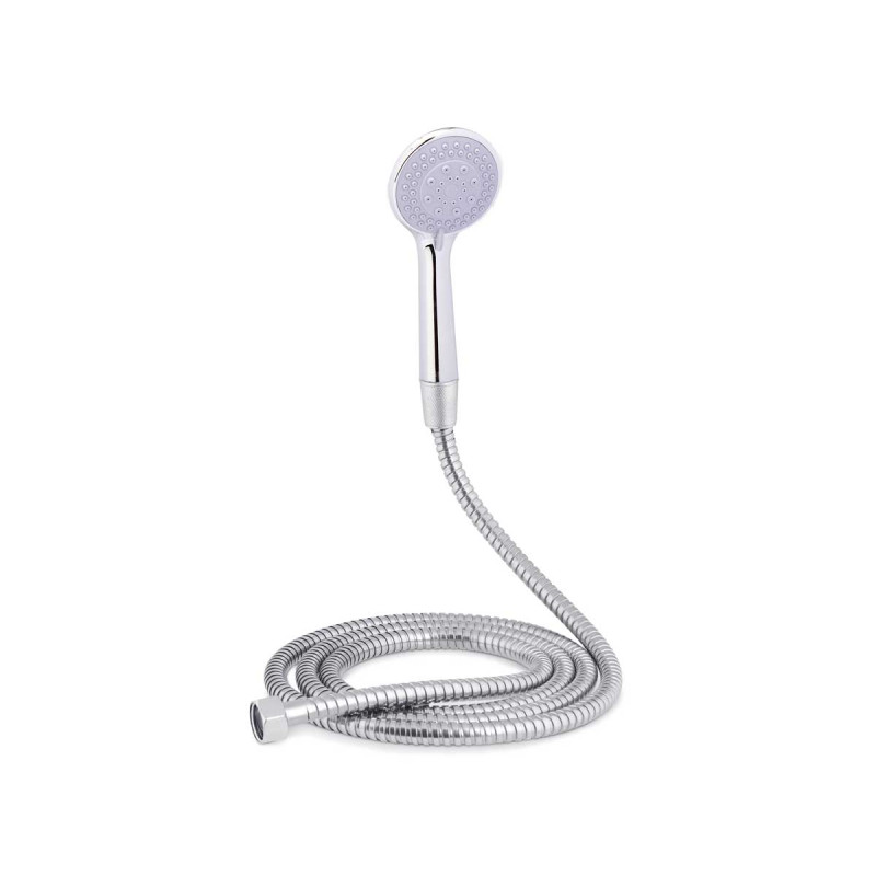 SHOWER HEAD AND HOSE 2M W/REG GREY BASE
