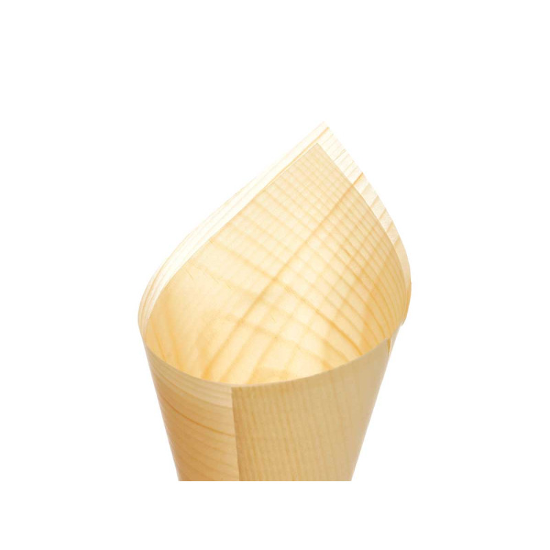 SET 24 PETIT CONES  BOIS