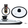 GLASS SILICONE LID 20CM DIAM