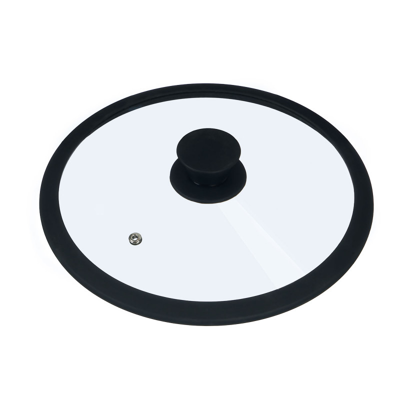 GLASS SILICONE LID 22CM DIAM