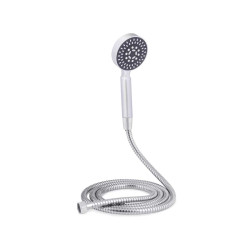 SHOWER HEAD AND HOSE 2M W/REG GREY BASE