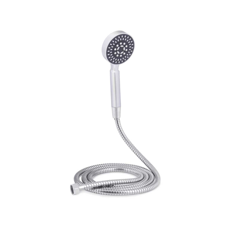 SHOWER HEAD AND HOSE 2M W/REG GREY BASE