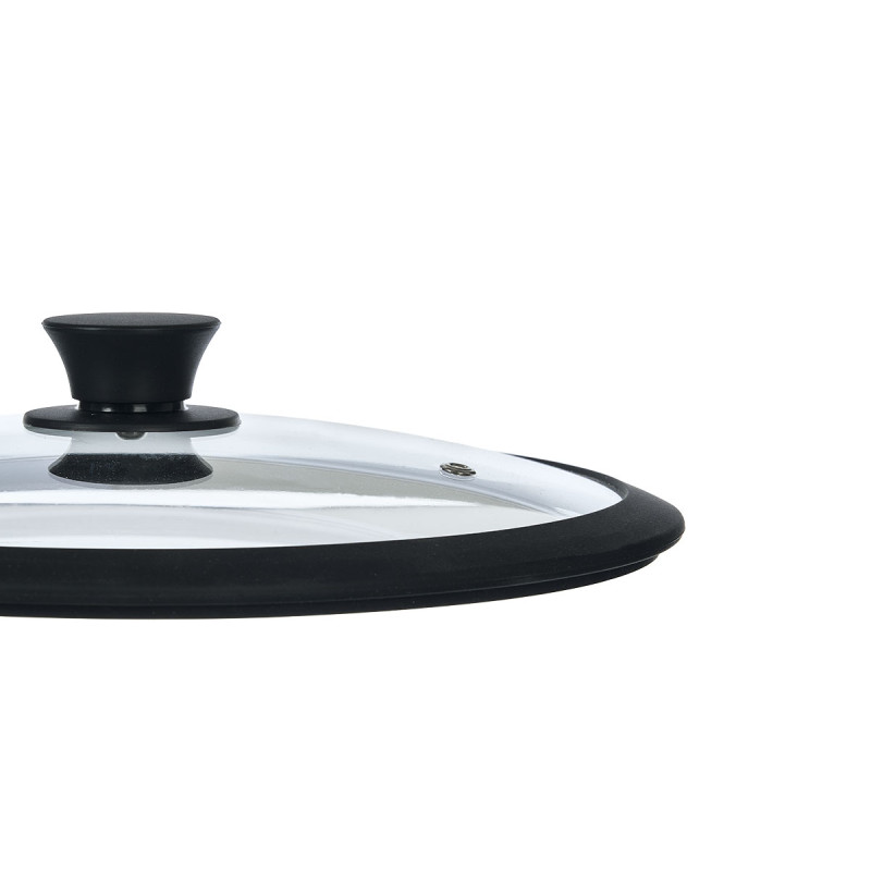 GLASS SILICONE LID 22CM DIAM