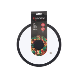 COUVERCLE EN VERRE SILICONE 24CM DIAM