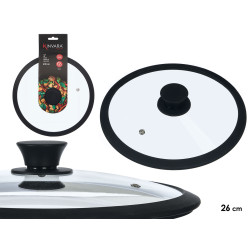 VERRE COUVERCLE EN SILICONE 26CM DIAM