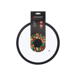 TAMPA DE SILICONE DE VIDRO COM 28 CM DE DIÂMETRO