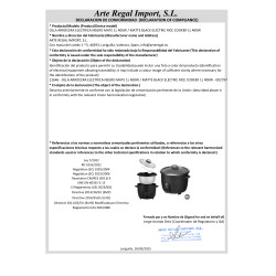 OLLA ARROCERA ELECTRICA NEGRO MATE 1L 400W