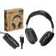 CUFFIE BLUETOOTH OVALI NERE