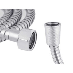 SHOWER HEAD AND HOSE 2M W/REG GREY BASE