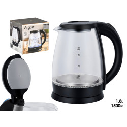 BOUILLOIRE NOIRE LED BOROSILICATE 1,8 L