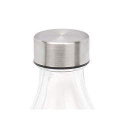 BOTTLE WITH STEEL CAP RETRO DESIGN 1000ML