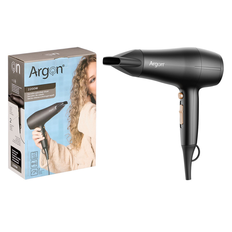 BLACK AND GOLD MATT HAIR DRYER 2200W