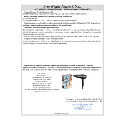 ASCIUGACAPELLI NERO DORATO MATTE  2200W