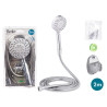 SHOWER HEAD AND HOSE 2M W/REG GREY BASE