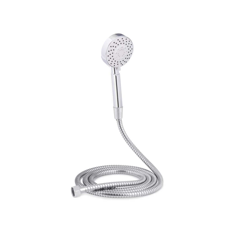 SHOWER HEAD AND HOSE 2M W/REG GREY BASE