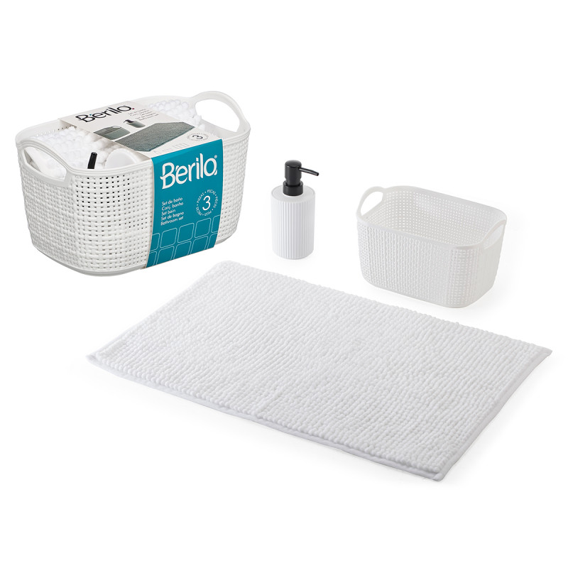 CONJUNTO DE CASA DE BANHO 3PCS BRANCO 
