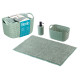 SET DA BAGNO VERDE 3 PEZZI 