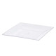 SMALL SQUARE TRANSPARENT PLATE 20X20CM