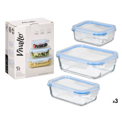 SET 3 FIAMBRERAS TAPA RECTANGULAR