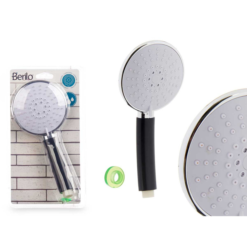 SHOWER HEAD AND HOSE 2M W/REG GREY BASE