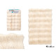 TAPIS À POILS EN RELIEF 40X60CM BEIGE