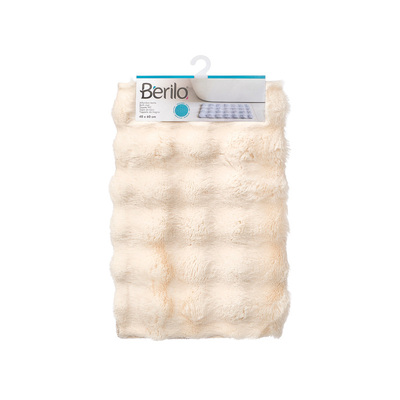 TAPIS À POILS EN RELIEF 40X60CM BEIGE