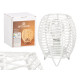 LAMPE DE TABLE RONDE CORDE BLANCHE