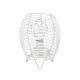LAMPE DE TABLE RONDE CORDE BLANCHE