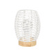 LAMPE DE TABLE OVALE CORDE BLANCHE 