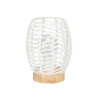 OVAL TABLE LAMP WHITE ROPE