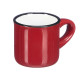 50ML TASSE A CAFE POIGNEE BORD NOIR ASSORT 4 CLR F
