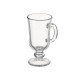 TAZZA CAFFE' LATTE VETRO CON BASE E MANICO 250ML