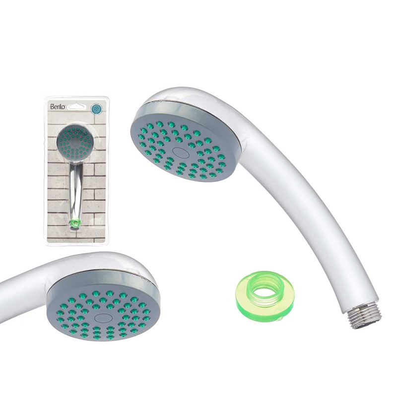 SHOWER HEAD AND HOSE 2M W/REG GREY BASE