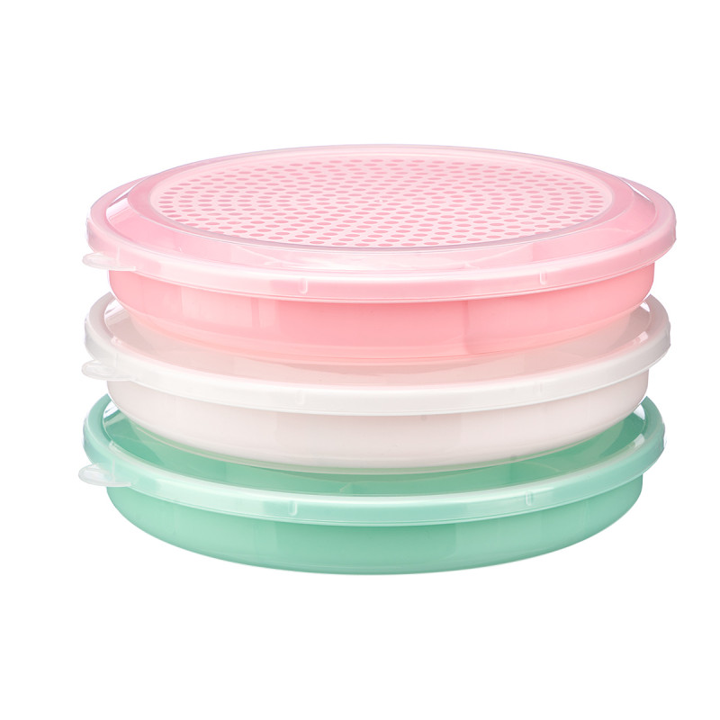AIRTIGHT COMPARTMENT TRAY ASSORTED 3 COLORS