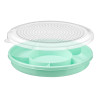 AIRTIGHT COMPARTMENT TRAY ASSORTED 3 COLORS