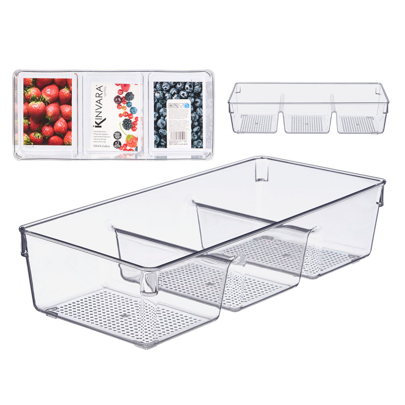 ORGANIZZATORE TRIPLO PER FRIGORIFERO